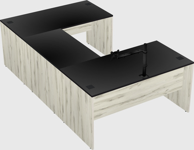 U-shaped desk