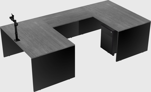 U-shaped desk