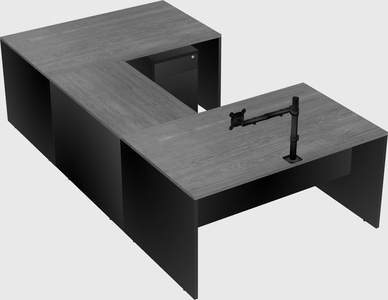 U-shaped desk