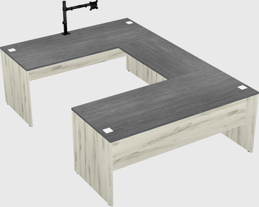 U-shaped desk