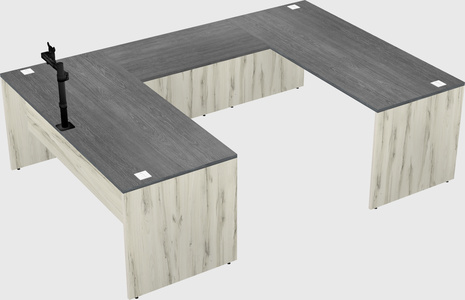 U-shaped desk
