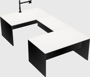 U-shaped desk