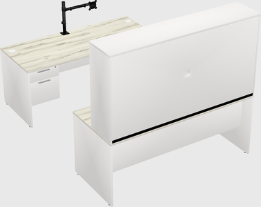 U-shaped desk