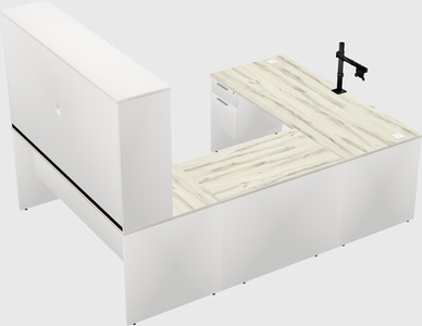 U-shaped desk