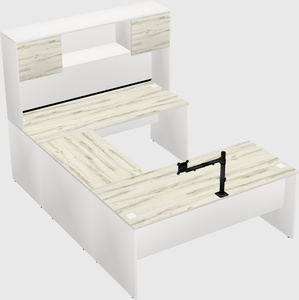 U-shaped desk