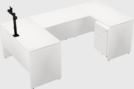 U-shaped desk