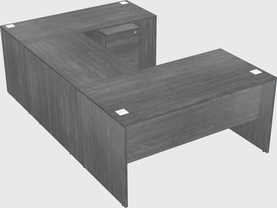 U-shaped desk