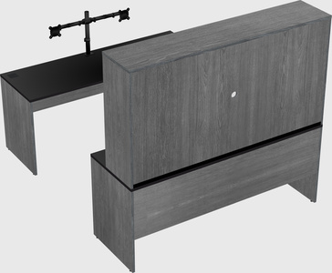 U-shaped desk
