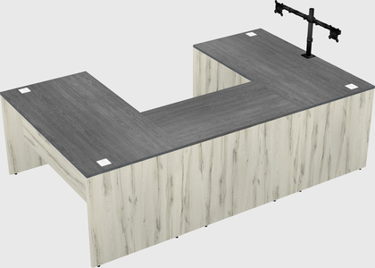 U-shaped desk