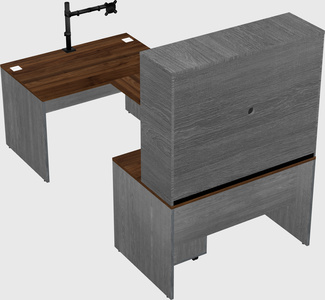 U-shaped desk