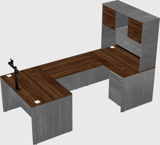 U-shaped desk