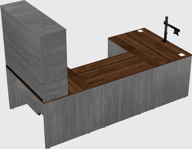 U-shaped desk