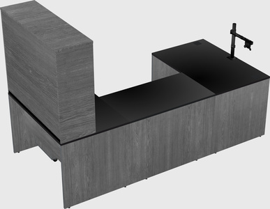 U-shaped desk