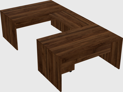 U-shaped desk