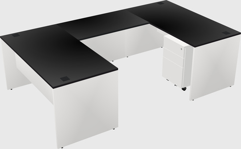 U-shaped desk