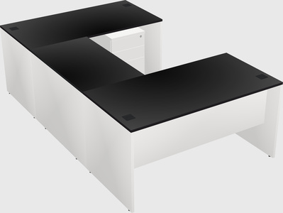 U-shaped desk