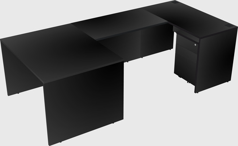 U-shaped desk