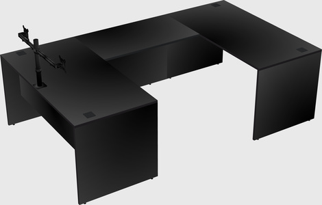 U-shaped desk
