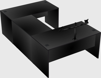 U-shaped desk