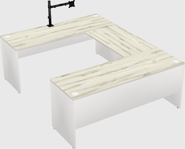 U-shaped desk