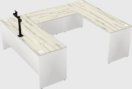 U-shaped desk