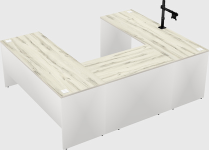 U-shaped desk