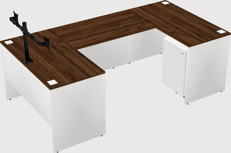 U-shaped desk