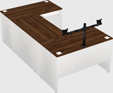 U-shaped desk