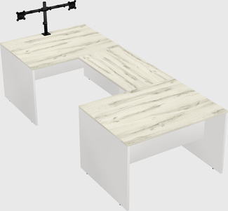 U-shaped desk
