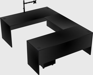 U-shaped desk