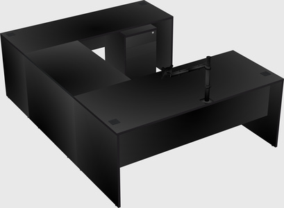 U-shaped desk