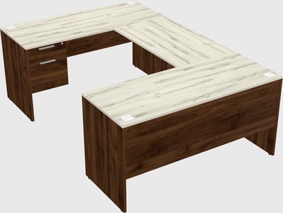 U-shaped desk