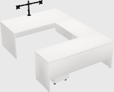 U-shaped desk