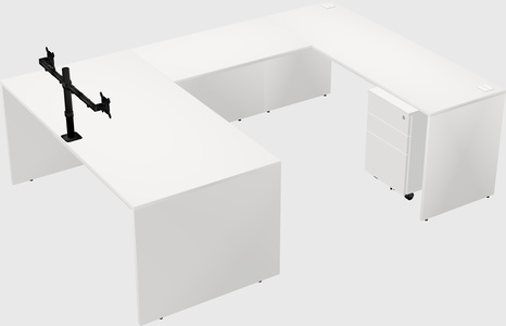U-shaped desk