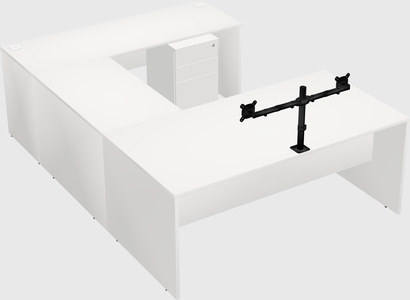 U-shaped desk