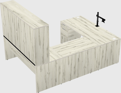 U-shaped desk