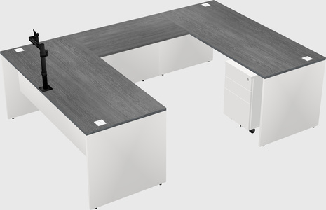 U-shaped desk