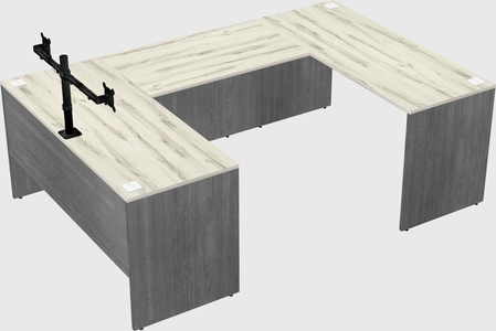 U-shaped desk