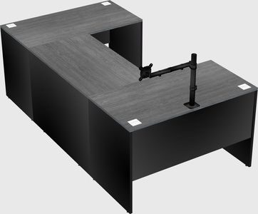 U-shaped desk