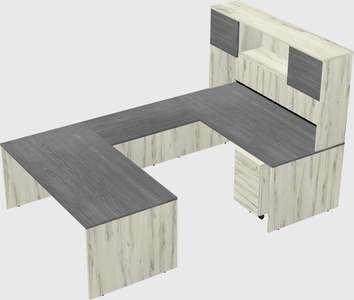 U-shaped desk