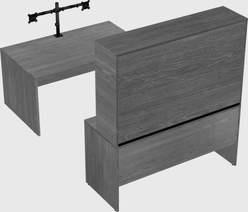 U-shaped desk