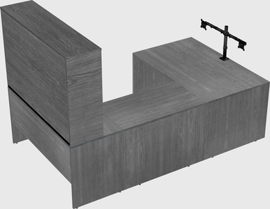U-shaped desk