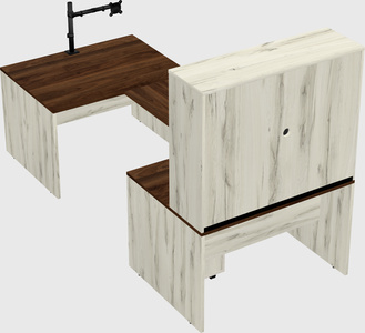 U-shaped desk