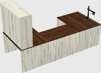U-shaped desk
