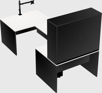 U-shaped desk