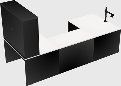 U-shaped desk