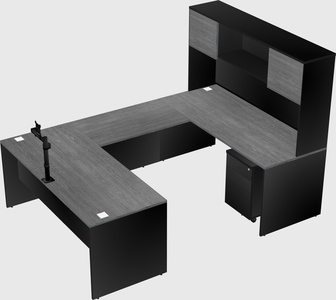 U-shaped desk