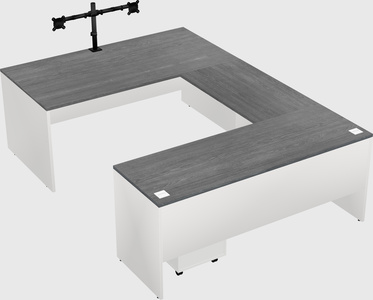 U-shaped desk
