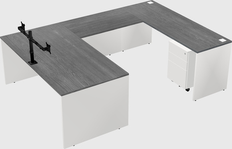 U-shaped desk