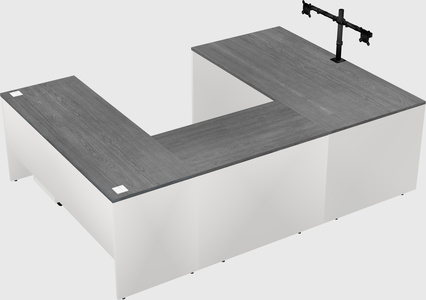 U-shaped desk